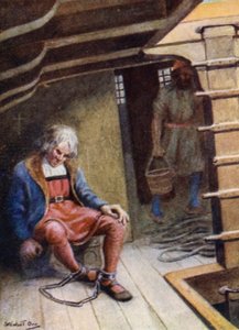 Kolumbus poslán do Španělska v řetězech